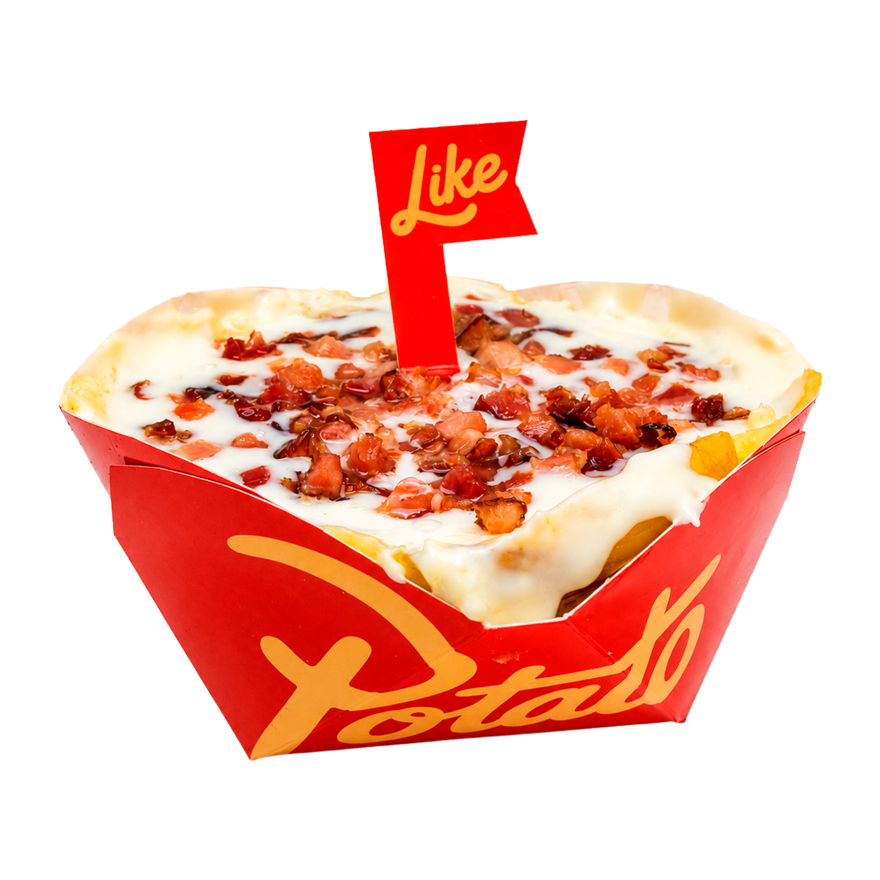 Like Mineira — Molho branco, requeijão, mussarela e bacon picado